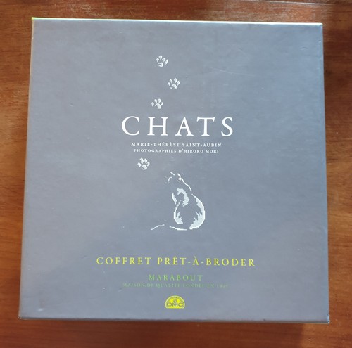 Coffret prêt broder chats - coffret,